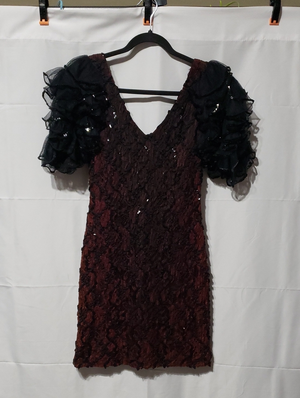 Vintage 1980s Susan Roselli For ViJack Avant-Garde Cocktail Mini Dress.